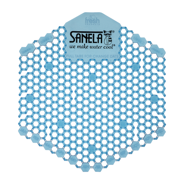 Plast urinalrist blå farve - duft af bomuldsblomst