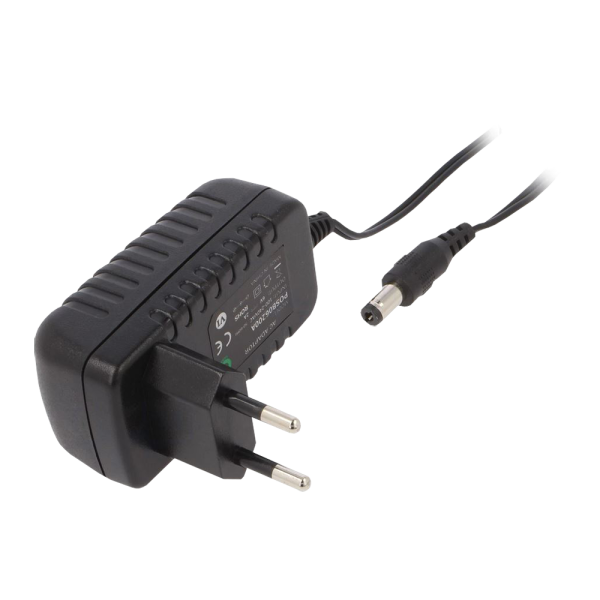 Stikkontakt strømforsyning til batteridrevne elektroniske enheder 230 V AC/6 V DC