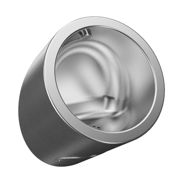 Rustfrit stål automatisk urinal med integreret termisk skylleenhed, 6 V