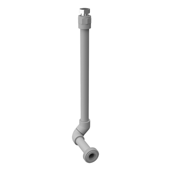 Plastforbindelse mellem skyl og toilet