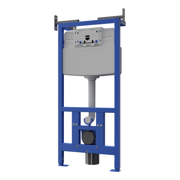 WC-monteringsramme med skjult cisterne til installation i gipsvægprofiler