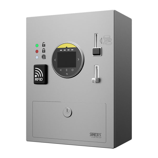 Automatisk enhed til enfaset apparat, flere betalingsmetoder, 24 V DC