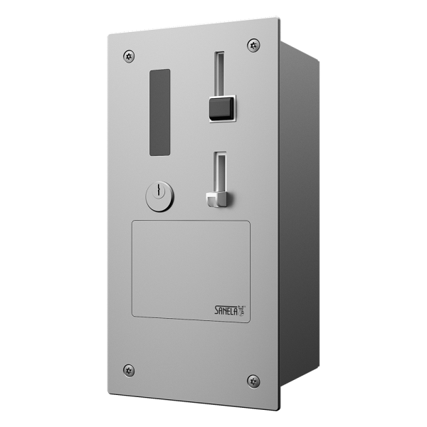 Indbygget mønt- og poletautomat til døråbning med GSM-modul, 24V DC