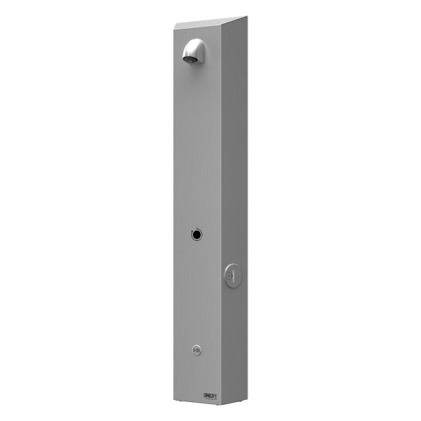 Brusepanel til poletter i rustfrit stål, til koldt eller forblandet vand, 24 V DC