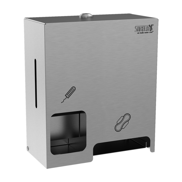 Dispenser i rustfrit stål til tamponer og bind